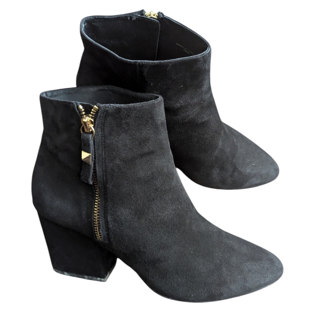 Kate Spade New York Black Suede Ankle Booties